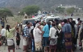 رئيس انتقالي الضالع يتسقبل قافلتان غذائيتان من أبناء ردفان ورضوم شبوة