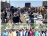 تدشين توزيع المواد الغذائية للاسر الفقيرة والمتضررة بعدة مناطق بمحافظة الضالع