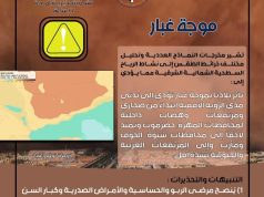 الأرصاد الجوية تحذر من موجة غبار تضرب عدة محافظات يمنية