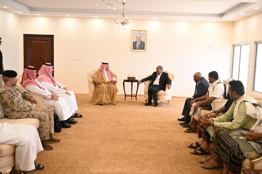 اللواءان المحرران محمود الصبيحي وفيصل رجب يلتقيان السفير السعودي