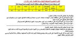 مركز الأرصاد والانذار المبكر اليمني يحذر من جو تبريد إلى تبريد شديد